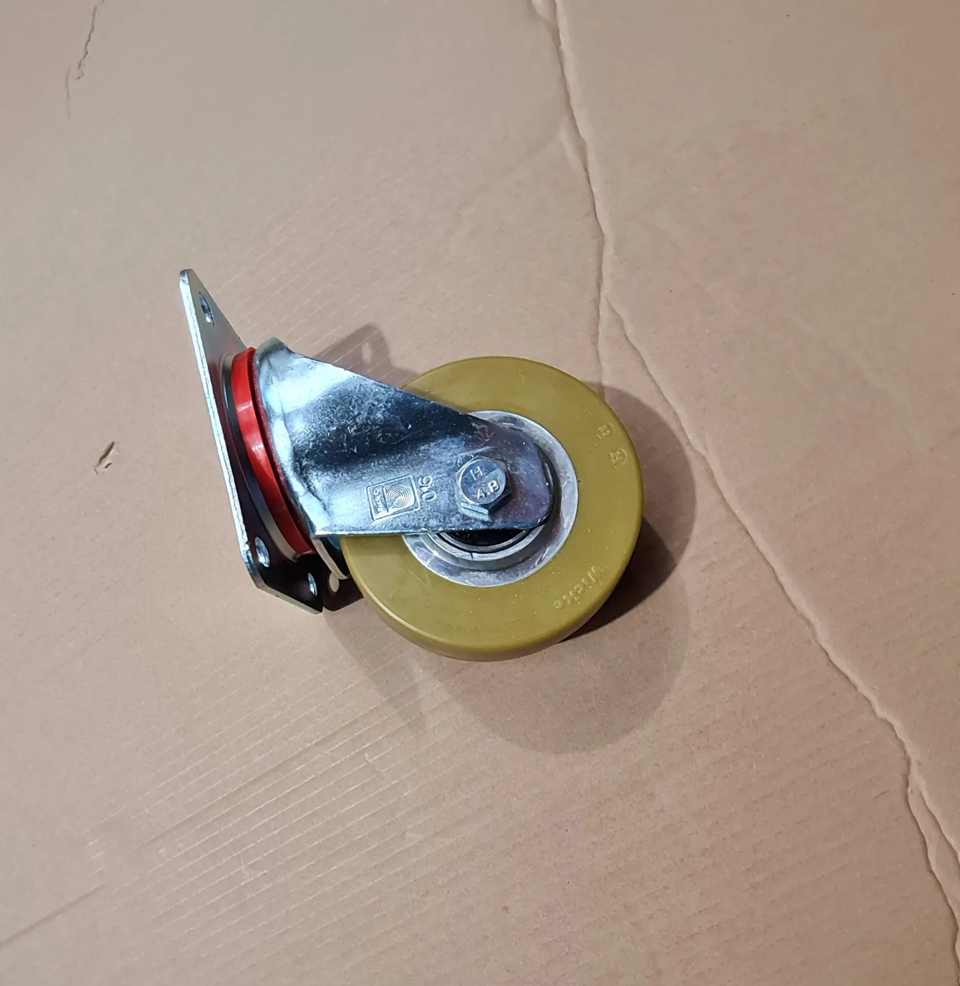 Roue alu/polyuréthane pivotante ⌀125