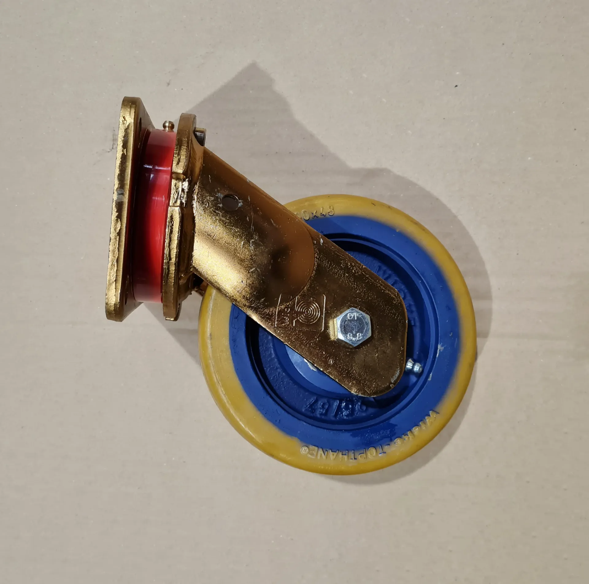 [0ROUE160FP-P00] Roue fonte/polyuréthane pivotante ⌀160
